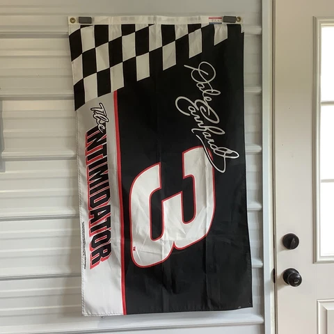 Vintage Dale Earnhardt #3 The Intimidator 45" x 26" Flag Banner Lot Made in USA Cover