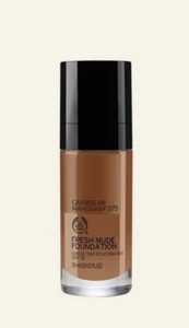 The Body Shop Fresh Nude Foundation 30ml 075 Caribbean Mahogany-New DISCONTINUED - Picture 1 of 1