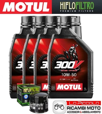 Kit Tagliando 4 OLIO [MOTUL] 300V 10w50 + FILTRO Ducati SCRAMBLER 800 2022 2023 - Imagem 1 de 4