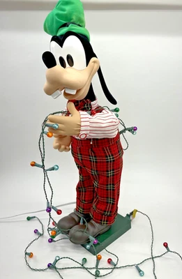 Disney Navidad Goofy 30" Telco Motionette Animado Musical Iluminado Excelente Foto 1 de 4