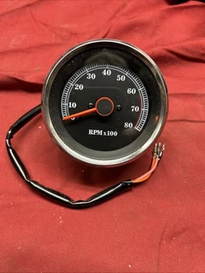 Tachometer Gauge 0-8000 RPM 3” 6000 Redline Marine? 200401 - Picture 1 of 6