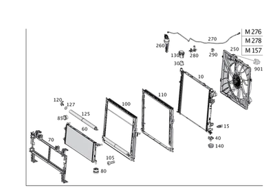 Radiador original Mercedes-Benz 099-500-46-03 Foto 1 de 2