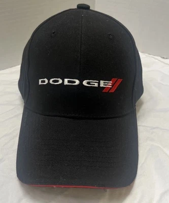 Gorra de béisbol ajustable Dodge Hat negra roja con logotipo “Gana tus rayas” nueva sin etiquetas Foto 1 de 4