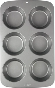 CSB109 Teglia Antiaderente, Carbonio, Grigio, 6 Muffin Grandi - Foto 1 di 12