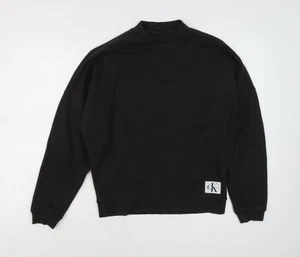 Sudadera unisex de algodón negra Calvin Klein, S - Imagen 1 de 12