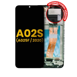 Original Samsung Galaxy A02s LCD Bildschirm Ersatz Display (A025F/2020) mit Rahmen - Bild 1 von 2