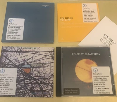 Coldplay Very Rare Promo 4 CD The Blue Room EP Yellow Shiver Parachutes Like New - Image 1 of 4