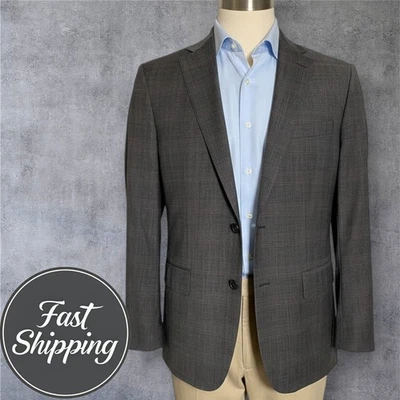 $450 BROOKS BROTHERS Hombres 42R Marrón Mezcla de Lana Blazer Abrigo Deportivo Chaqueta de 2 Botones Foto 1 de 4