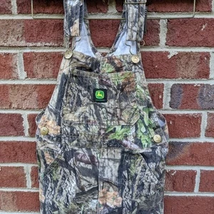 John Deere Bib Overalls Youth Size 6 Boy's Mossy Oak Camo - Picture 1 of 18