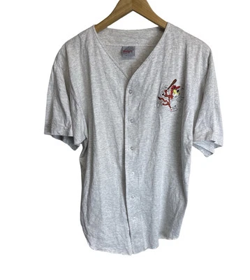 Camiseta deportiva de béisbol Chester Cheetah vintage de los 90’s Cheetos para hombre talla grande hecha en EE. UU. Foto 1 de 4