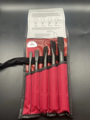 Mac Tools C50PDPT 5pc Power Drive Flat Tip Chisel Set w/Gauge 3/8”-7/8” - Image 1 of 3