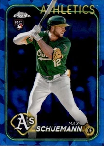 2024 Topps Chrome Update Sapphire #USCS220 Max Schuemann Oakland Athletics - Picture 1 of 2