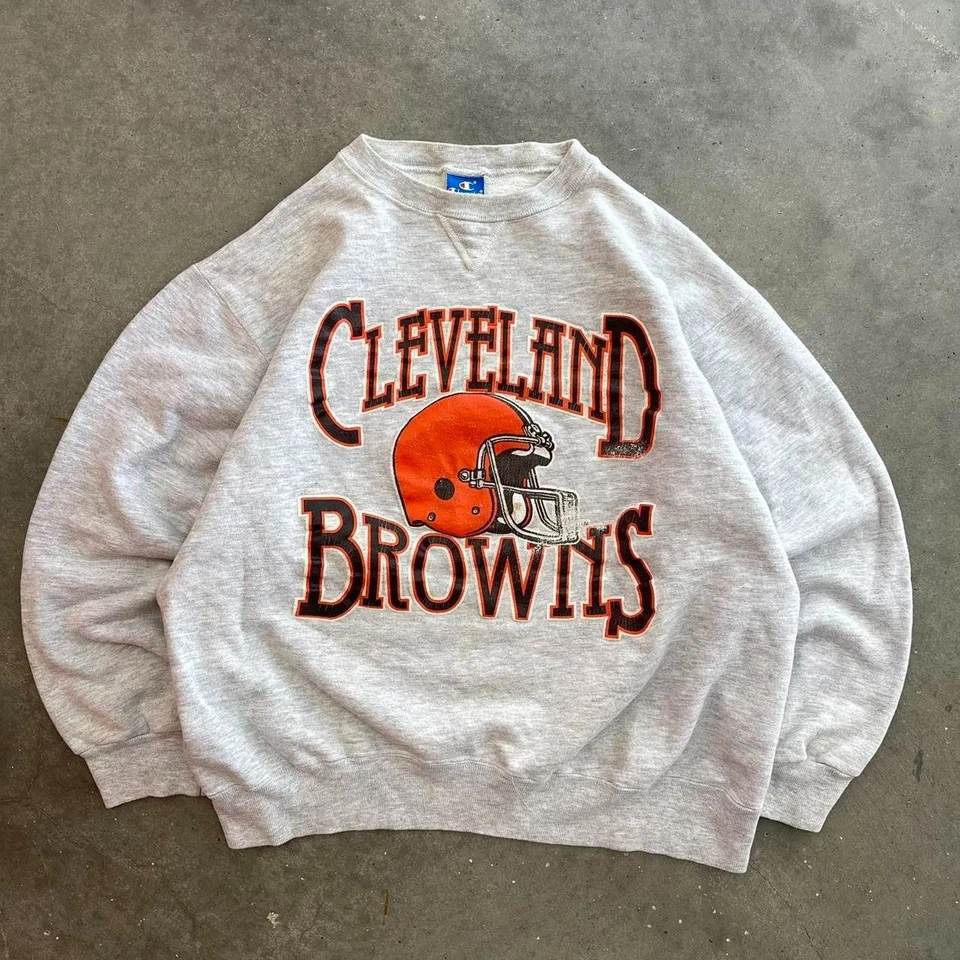 Sudadera De Colección Cleveland Browns 1980 Campeón NFL Cuello Redondo VK04805 Foto 1 de 1