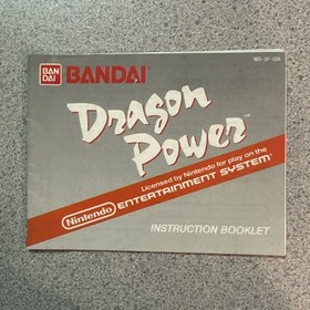 Dragon Power Nintendo NES Instruction Manual Only