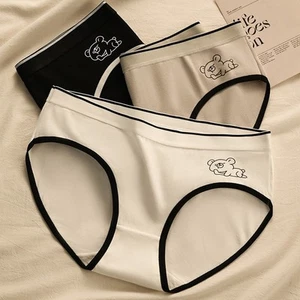 Women Cartoon Underwear Cotton Double Layer Triangle Pants for Comfort - Picture 1 of 7