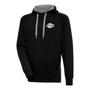 Los Angeles Lakers Antigua Metallic Logo Pullover Hoodie BlackSz 2XL - Picture 1 of 1