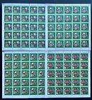 Stamps Full Set In Sheets Football Worldcup Italy 90 (I) Guinea Perf.
