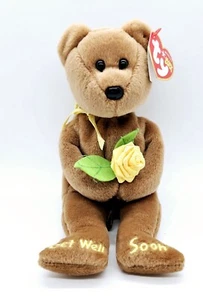 Ty Beanie Baby Bandage The Get Well Soon Bear 8.5 inch Stuffed Animal Toy 2004 - Picture 1 of 9