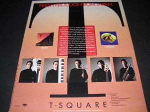 T-SQUARE Fresh Produce From Japan 2 Plattenalben 1991 PROMO DISPLAY AD Mint - Bild 1 von 1