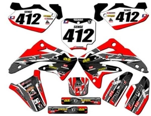2003-2013 CR 85 PODIUM Red Senge Graphics Kit Compatible with Honda - Picture 1 of 10