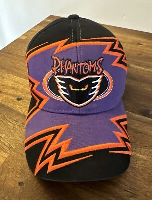 Chapéu de hóquei Lehigh Valley Philadelphia Phantoms NHL raro vintage panfletos - Imagem 1 de 4
