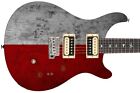 Guitar Skin Axe Wrap Re-skin Vinyl Texas Red and Silver - 1184
