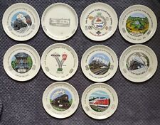 Lot of 10 Lake Shore Pioneer Chapter Veterans Amtrak Plates GUC