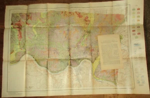 GEOLOGIE PEDALOGIE OHIO 1915 CINCINNATI HAMILTON COUNTY BODENVERMESSUNG große KARTE schön - Bild 1 von 4