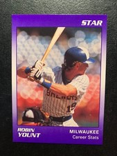 Robin Yount 1990 STAR COMPANY Career  Stats Card# 3 of 11 MILWAUKEE BREWERS