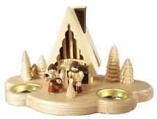 Smokehouse Forest House With Tealights 13cm New Smoke Character Ore Mountains