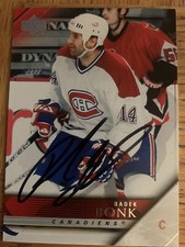 2004-05 Upper Deck Radek Bonk Auto Habs