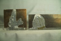 Vintage Stampa Legno Blocchi Nautico Vela Spedizione Catena & Ancora