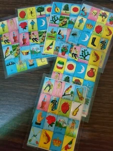 100 printed Mexican Loteria Bingo Chalupa Game Board Laminated Handmade 5x3.5  - Picture 1 of 11
