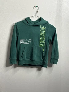 Abercrombie Kids Boys Green Pullover Hoodie Sweater Size 5/6 - Picture 1 of 6