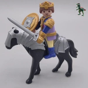 Playmobil Prinz zu Pferd - Ritter Krieger Soldat - Mittelalterliche Burg - Bild 1 von 2