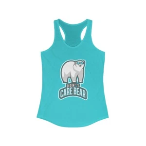Don't Care Bear Polar - Women's Ideal Racerback Tank - Picture 1 of 17