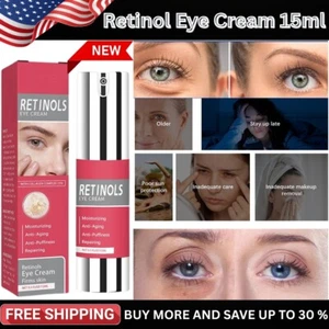 Retinol Eye Cream for Dark Circles Puffiness, Anti-Wrinkle, Anti-Aging - 15ml - Picture 1 of 8