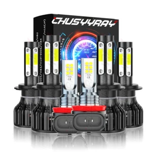 For BMW 328i 2007-2016 6pcs Bulbs LED Headlights Hi/Low Beams + Fog Lights Kit - Bild 1 von 24