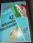 MANIFESTO POSTER LOCANDINA 47^ ADUNATA NAZIONALE ALPINI UDINE 1974 RARITÀ!!!