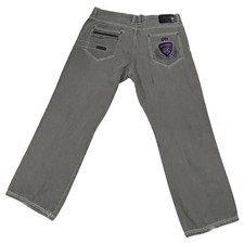 HTF Vintage Australian Gray Coogi Jeans 44x35 Purple Crown Hip Hop Skater