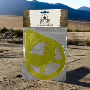 Dust Tactics Transparent Yellow Operation Babylon Battlefield Template [DKS905] - Picture 1 of 3