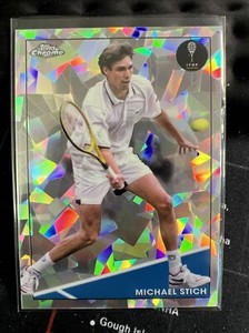 2021 Topps Chrome Tennis Sapphire Michael Stich White /99 Hall of Famer
