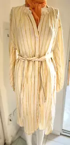 VESTIDO Joie x Beatrissa Vestido Lino Manga Larga Talla GRANDE. Nuevo sin etiquetas - Imagen 1 de 8