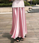 100% Silk Skirt  19 momme Silk A-line Long Skirt Maxi Skirt S M L XL 2XL