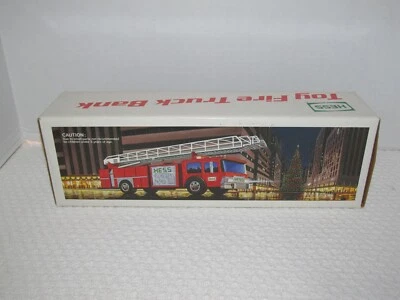 Banco de camión de bomberos Hess 1986 vintage caja original sin baterías en muy buena condición Foto 1 de 4