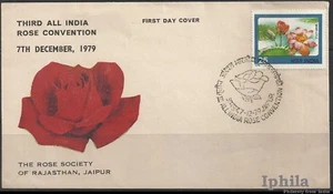 All India Rose Convention   1979 special cover  Flora Blumen Fleur Flower Plants - Picture 1 of 1