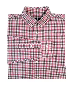 Camicia uomo Johnnie-O taglia S a quadri colorata manica lunga cotone abbottonata - Foto 1 di 6