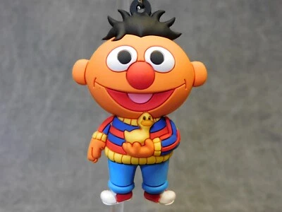 Sesame Street NEW * Ernie Rubber Duckie Clip * Blind Bag Series 2 Key Monogram - Image 1 of 4