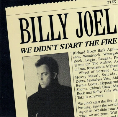 BILLY JOEL: We Didn't Start The Fire (1-track US Promo CD Single)  - Bild 1 von 2