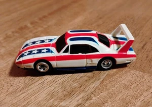 Tyco Pro Slot Car Plymouth Superbird Stars Stripes Stock Car Red White Blue - Picture 1 of 6